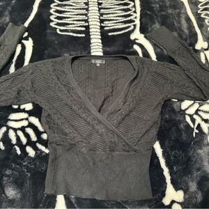 Lulu’s Black  Cable Knit Women's Sweater